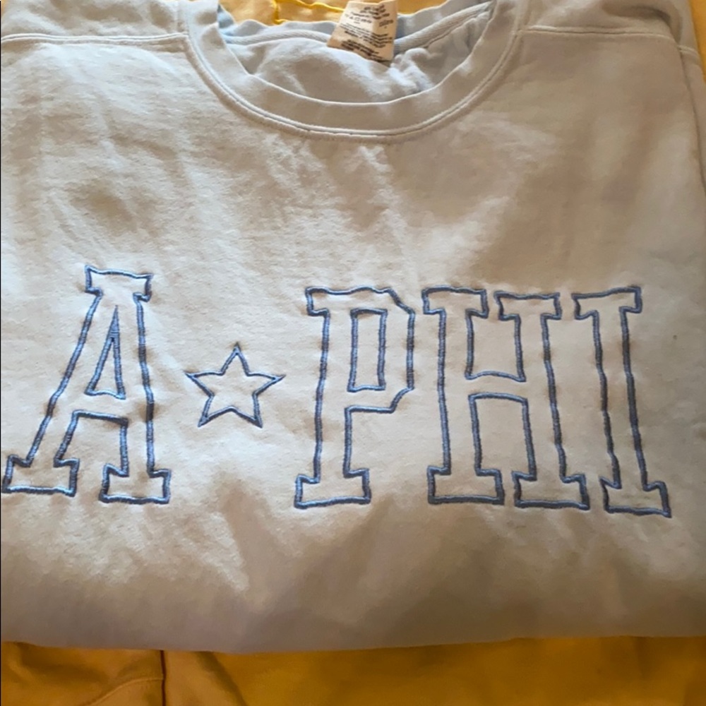 Alpha Phi crew neck sweatshirt